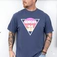 Seniors 2021 For Her Him Retro 21 Graduation Class Men's Comfort Colors T-Shirt Blue Jean