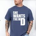 She Wants The MD Shirt Medical Graduation Doctor Men's Comfort Colors T-Shirt Blue Jean