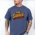 Sidekick Easy Halloween Matching Superhero Costume Dad Mom Men's Comfort Colors T-Shirt Blue Jean
