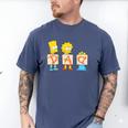 The Simpsons Father's Day Bart Lisa Maggie Dad Birthday Men's Comfort Colors T-Shirt Blue Jean The Simpsons Father's Day Bart Lisa Maggie Dad Birthday Men's Comfort Colors T-Shirt Blue Jean