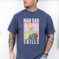 The Simpsons Father's Day Mad Dad Skills Homer Poster Men's Comfort Colors T-Shirt Blue Jean