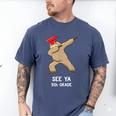 Sloth Dabbing 5th Grade Graduation Shirt Fifth Grade Grad Men's Comfort Colors T-Shirt Blue Jean