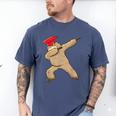 Sloth Dabbing Shirt Graduation Day Shirt See Ya Men's Comfort Colors T-Shirt Blue Jean