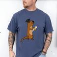SmileteesGrad Cute Sea Otter Graduation T-Shirt Men's Comfort Colors T-Shirt Blue Jean
