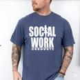 Social Work Graduate TShirt College Graduation Men's Comfort Colors T-Shirt Blue Jean