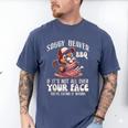 Soggy Beaver Bbq Barbecue Grill Master Humor Dad Men Men's Comfort Colors T-Shirt Blue Jean