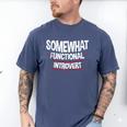 Somewhat Functional Introvert Men's Comfort Colors T-Shirt Blue Jean