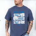 Sonic The Hedgehog Father's Day Dad Qualities Distressed Men's Comfort Colors T-Shirt Blue Jean