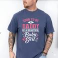 Soon To Be A Daddy Of A Beautiful Baby Girl New Dad T-Shirt Men's Comfort Colors T-Shirt Blue Jean