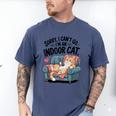 Sorry I Can’t Go I’m An Indoor Cat Couch Introvert Cat Men's Comfort Colors T-Shirt Blue Jean Sorry I Can’t Go I’m An Indoor Cat Couch Introvert Cat Men's Comfort Colors T-Shirt Blue Jean