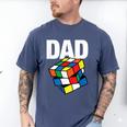 Speed Cubing Dad Puzzle Cuber Cube Kids Men's Comfort Colors T-Shirt Blue Jean