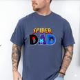 Spider Dad Shirt Birthday Fathers Day Halloween Costumes Pjs Men's Comfort Colors T-Shirt Blue Jean