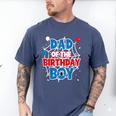Spider Web Dad Of The Birthday Boy Men's Comfort Colors T-Shirt Blue Jean