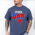 Spiders Dad Matching Family Birthday Father's Day Men's Comfort Colors T-Shirt Blue Jean