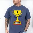 Star Graduate Second Grade Graduation Trophy Cup Men's Comfort Colors T-Shirt Blue Jean