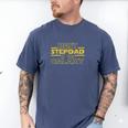 Step Dad Shirt For Stepdad Best Stepdad In The Galaxy Men's Comfort Colors T-Shirt Blue Jean