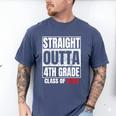 Straight Outta 4th Grade Graduation Class 2028 Fourth Grade Men's Comfort Colors T-Shirt Blue Jean