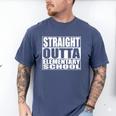 Straight Outta Elementary School Graduation Men's Comfort Colors T-Shirt Blue Jean