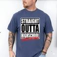 Straight Outta High School Class Of 2023 Graduation Men's Comfort Colors T-Shirt Blue Jean
