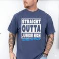 Straight Outta Junior High School Graduation Class Of 2022 Men's Comfort Colors T-Shirt Blue Jean
