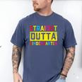 Straight Outta Kindergarten TShirt Graduation Kid Men's Comfort Colors T-Shirt Blue Jean