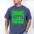 Straight Outta Third Grade Graduation Class Men's Comfort Colors T-Shirt Blue Jean