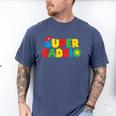 Super Gamer Dad Unleashed Celebrating Fatherly Powers Men's Comfort Colors T-Shirt Blue Jean