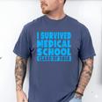 I Survived Medical School Class Of 2018 Graduation Men's Comfort Colors T-Shirt Blue Jean