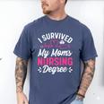 I Survived My Mom's Nursing Degree Nurse Graduation Men's Comfort Colors T-Shirt Blue Jean
