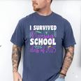 I Survived Nursing School Class Of 2025 New Nurse Graduation Men's Comfort Colors T-Shirt Blue Jean