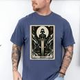 Tarot Cards Guide Book Esoteric Mysticism Clothing Tarot Card Justice Men's Comfort Colors T-Shirt Blue Jean