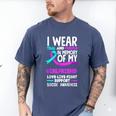 Teal & Purple In Memory Of My Girlfriend Suicide Prevention Men's Comfort Colors T-Shirt Blue Jean Teal & Purple In Memory Of My Girlfriend Suicide Prevention Men's Comfort Colors T-Shirt Blue Jean