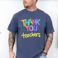 Thank You Teacher Appreciation Graduation Men Women Girls Kids Men's Comfort Colors T-Shirt Blue Jean