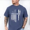 Thin Blue Line Proud Dad Police Family T-Shirt Men's Comfort Colors T-Shirt Blue Jean