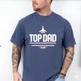 Top Gun Father's Day Top Dad Men's Comfort Colors T-Shirt Blue Jean
