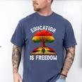 History Education Is Freedom Books Black History Men's Comfort Colors T-Shirt Blue Jean