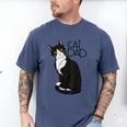 Tuxedo Cat Dad Cat Dad Tuxedo Cat Dad Men's Comfort Colors T-Shirt Blue Jean