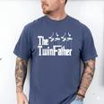 The TwinFather Father Of Twins Dad Fathers Day Men's Comfort Colors T-Shirt Blue Jean The TwinFather Father Of Twins Dad Fathers Day Men's Comfort Colors T-Shirt Blue Jean