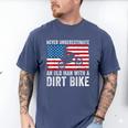 Never Underestimate An Old Man With A Dirt Bike Grandpa Dad Men's Comfort Colors T-Shirt Blue Jean Never Underestimate An Old Man With A Dirt Bike Grandpa Dad Men's Comfort Colors T-Shirt Blue Jean