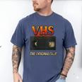 VHS Tape Nostalgia Old School Technology Humor Men's Comfort Colors T-Shirt Blue Jean