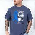 I Wear Blue For My Dad Shirt ALS Awareness Tshirt Men's Comfort Colors T-Shirt Blue Jean