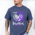 I Wear Purple In Memory Of My Brother Overdose Awareness Men's Comfort Colors T-Shirt Blue Jean