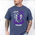 Wear Purple In Memory Of Cousin Pancreatic Cancer Awareness Men's Comfort Colors T-Shirt Blue Jean Wear Purple In Memory Of Cousin Pancreatic Cancer Awareness Men's Comfort Colors T-Shirt Blue Jean