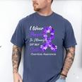 I Wear Purple In Memory Of My Sister Overdose Awareness Men's Comfort Colors T-Shirt Blue Jean I Wear Purple In Memory Of My Sister Overdose Awareness Men's Comfort Colors T-Shirt Blue Jean