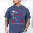 I Wear Red & Blue In My Memory Of My Mom CHD Awareness Month Men's Comfort Colors T-Shirt Blue Jean I Wear Red & Blue In My Memory Of My Mom CHD Awareness Month Men's Comfort Colors T-Shirt Blue Jean