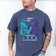 I Wear Teal And Purple In Memory Of My Brother Men's Comfort Colors T-Shirt Blue Jean I Wear Teal And Purple In Memory Of My Brother Men's Comfort Colors T-Shirt Blue Jean
