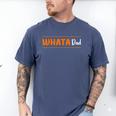 Whata Dad Men's Comfort Colors T-Shirt Blue Jean