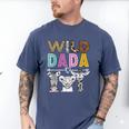 Wild Dada Zoo Theme Birthday Safari Jungle Matching Party Men's Comfort Colors T-Shirt Blue Jean