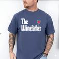 The Winefather Red Wine Tasting Fathers Day Dad Men's Comfort Colors T-Shirt Blue Jean