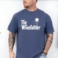Winefather Wine Dad Dad Red Wine Wine Men's Comfort Colors T-Shirt Blue Jean